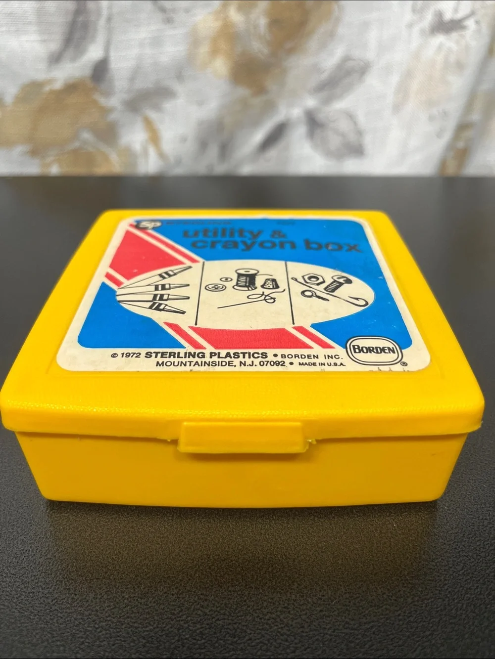 Vintage 70’s #277 Sterling Utility & Crayon Box - Yellow